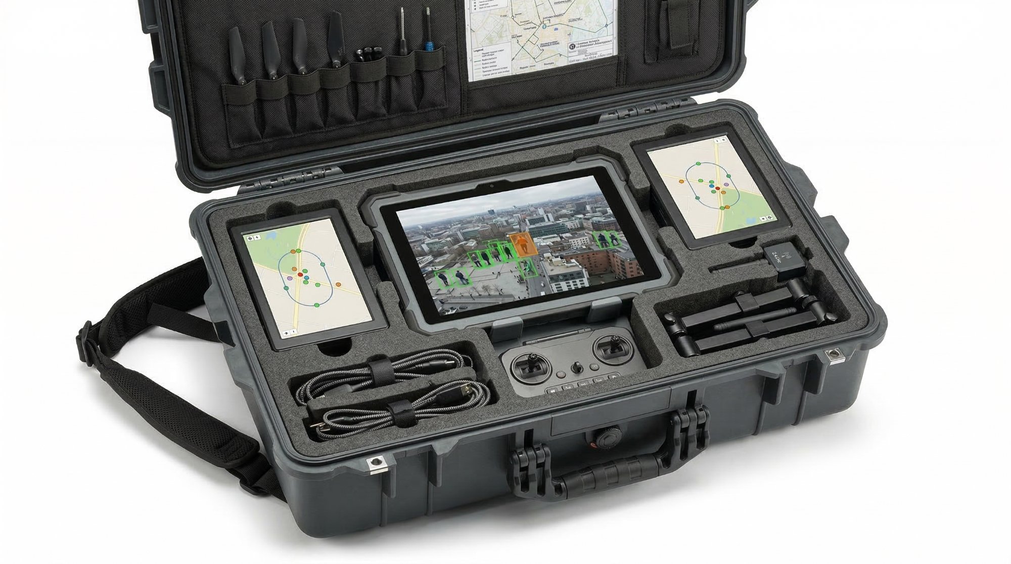 Mallette de terrain SENTINEL pour la relève et l'échange de batterie